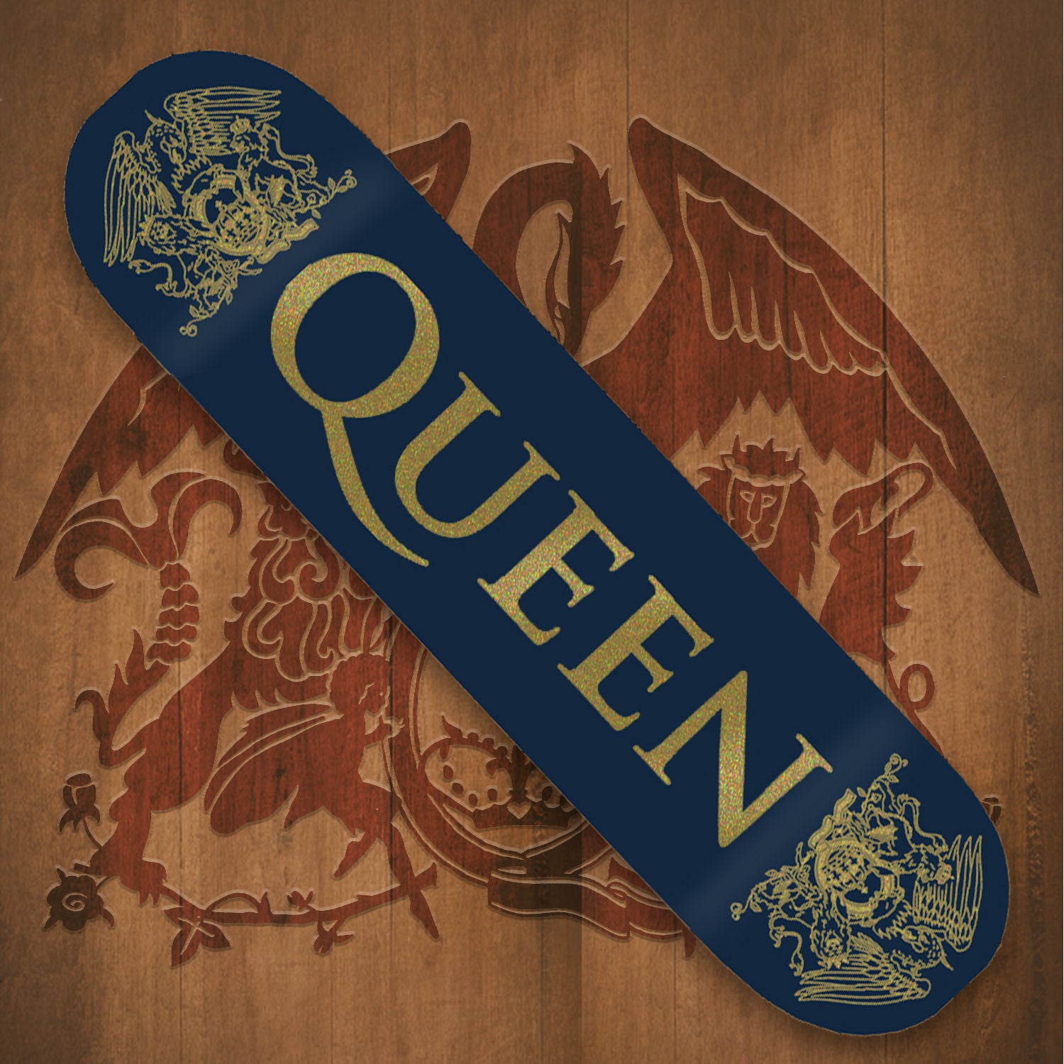 Queen - Queen Limited Edition Skate Deck 'Gold Crest'