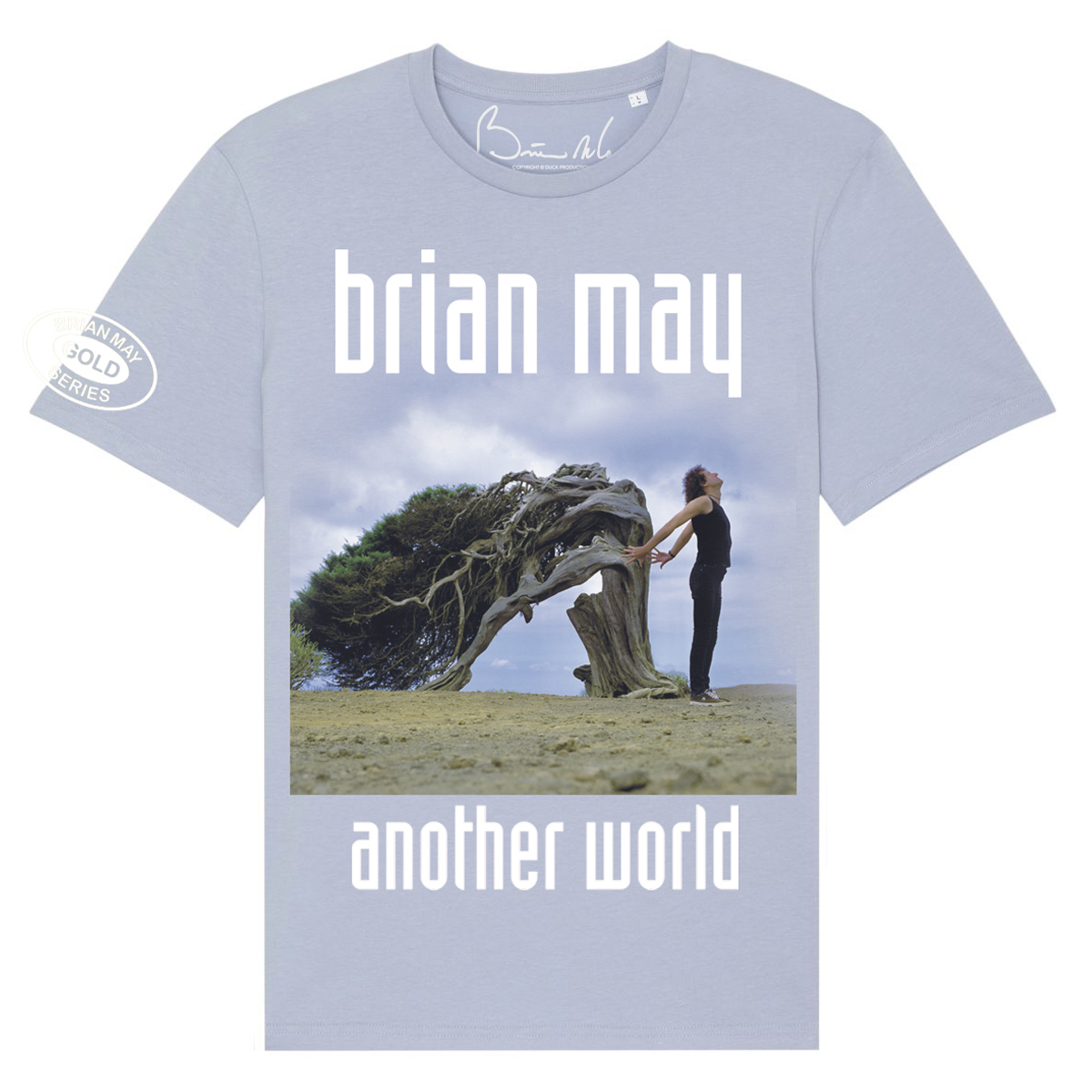 Brian May - Another World Sky Blue Album Cover T-Shirt