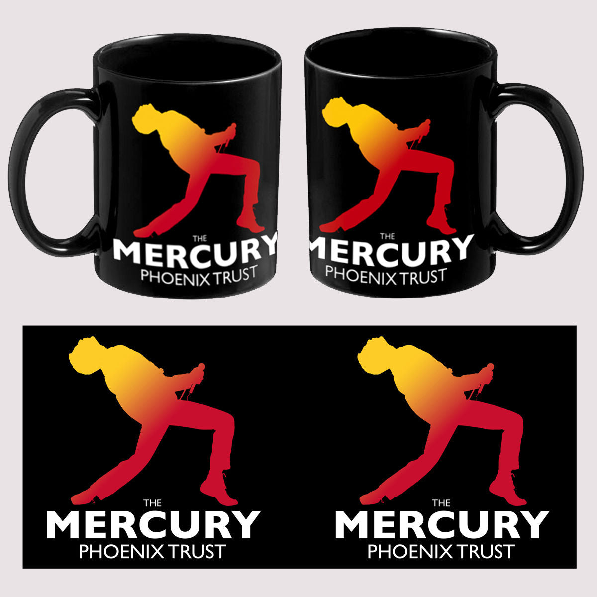 freddie for a day - Mercury Phoenix Black Mug 