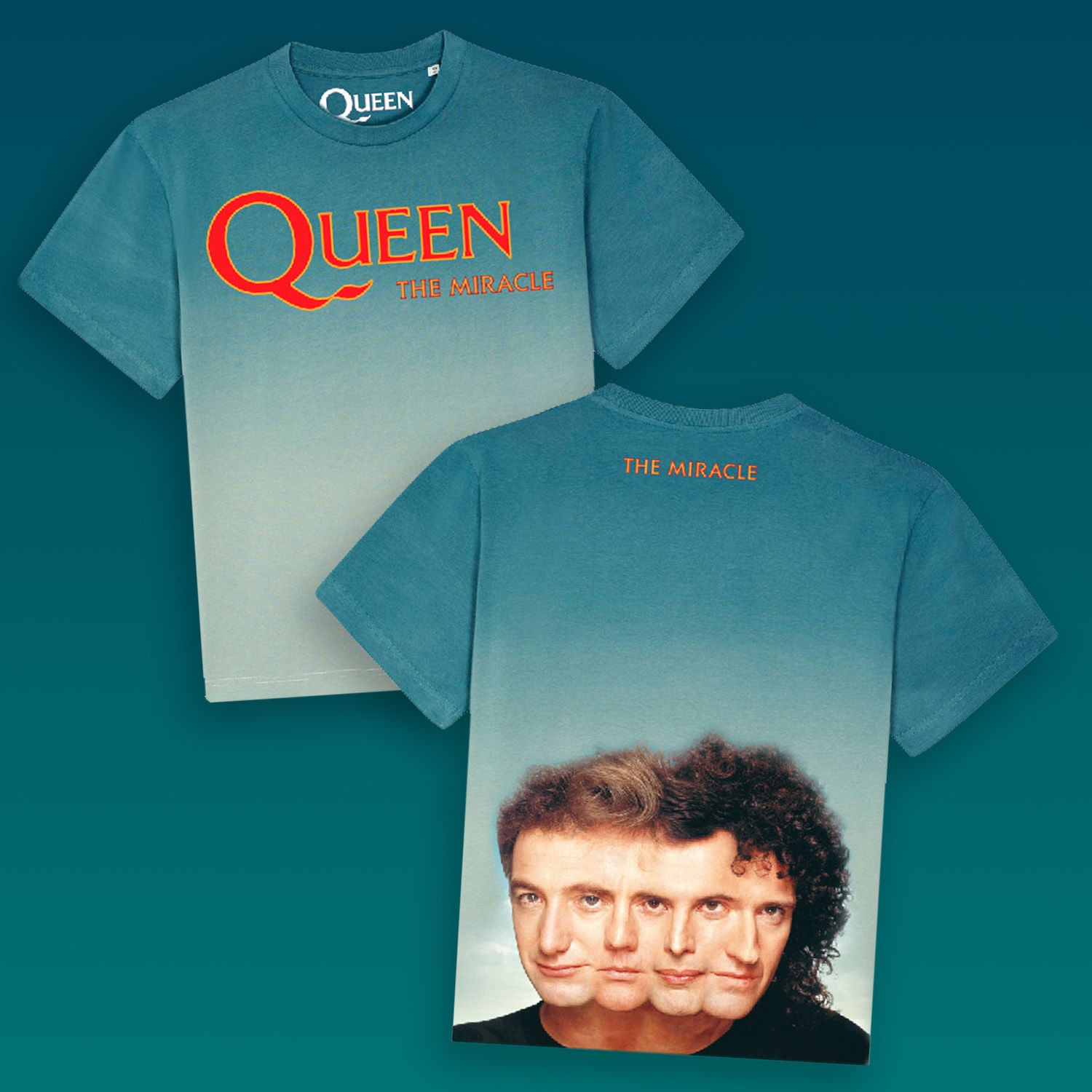 Queen - 'The Miracle' Dip Dye Dipped T-shirt