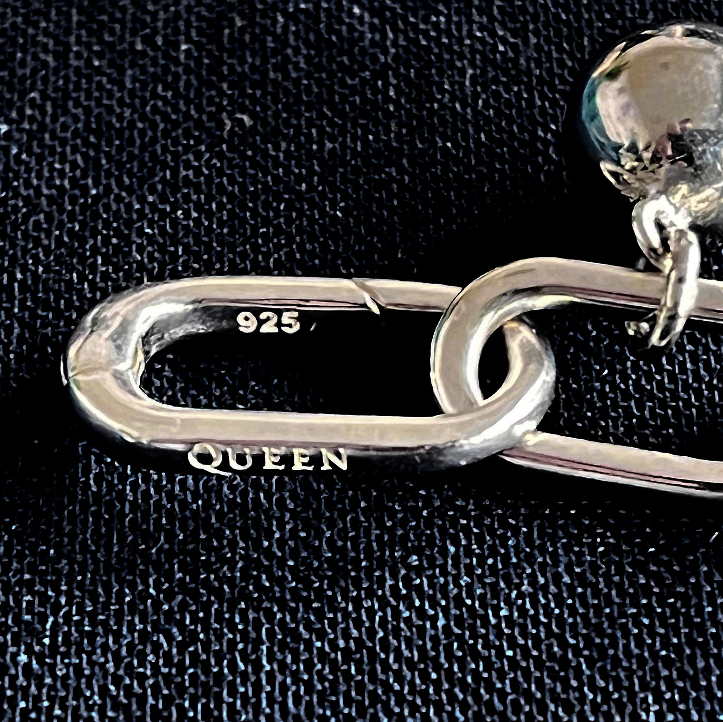 Queen - The Official Queen Silver Charm Bracelet and First 3 Charms.