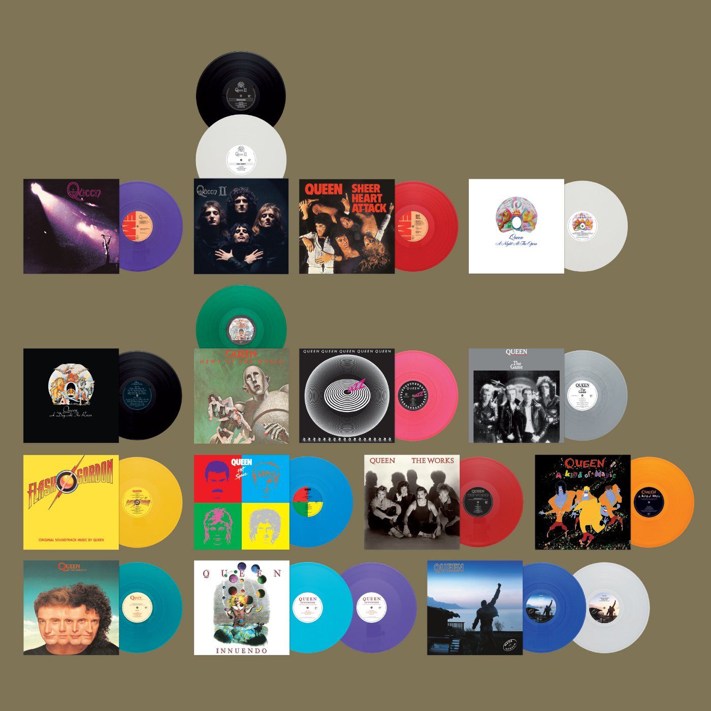 Queen - Queen: The Studio Collection (Coloured Vinyl Box Set)