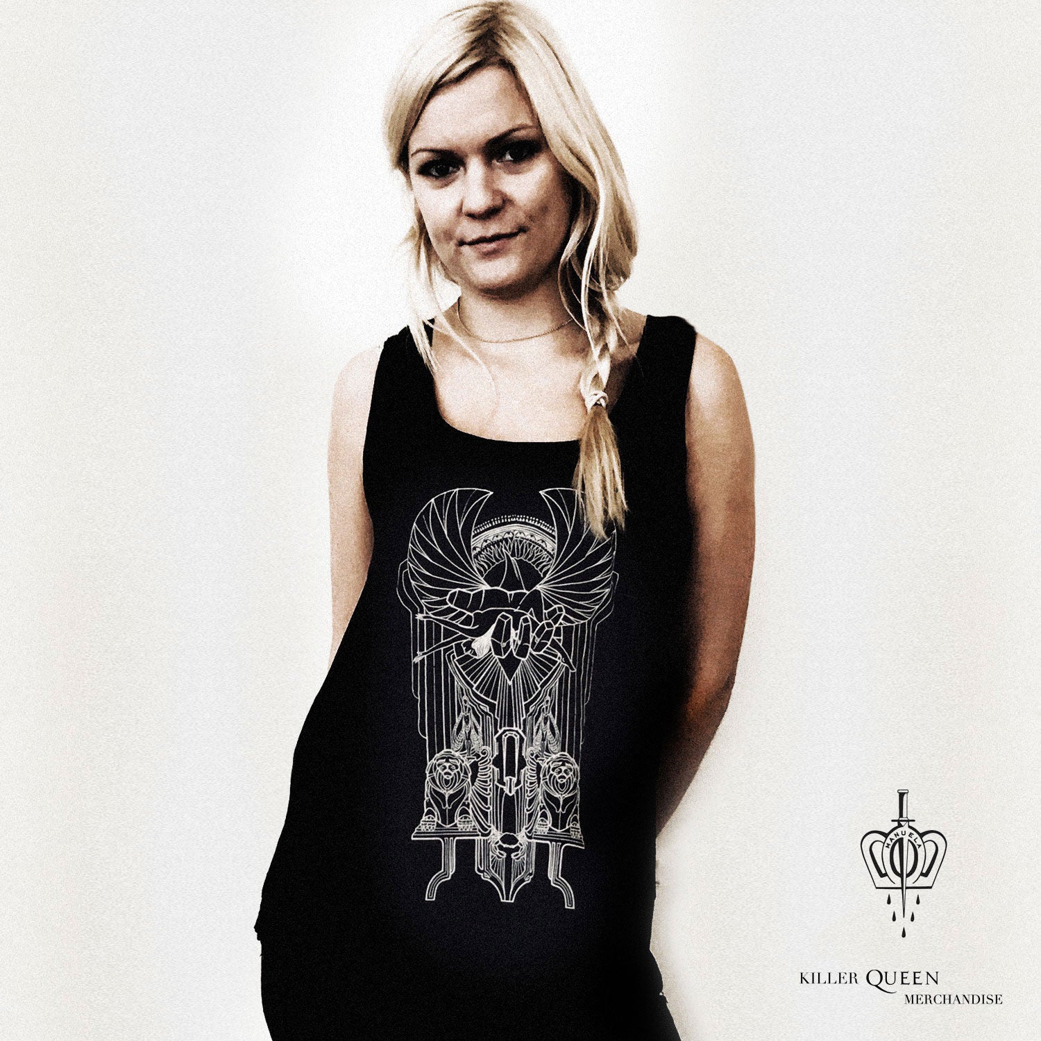 Queen - Manuela Gray Exclusive News Of The World Art Deco Tattoo Vest